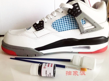 aj4灰兔子奥利奥大学蓝白水泥午夜蓝电母鴛鴦红黑掉色修复补色剂