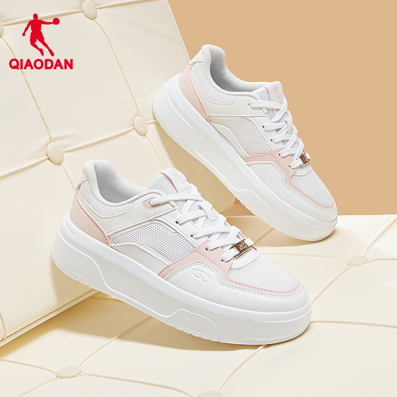 乔丹厚底百搭软底女士小白鞋板鞋