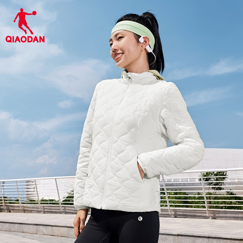 乔丹轻薄棉服女防泼水防风外套