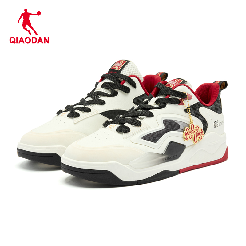 休闲鞋乔丹本运年红色百搭