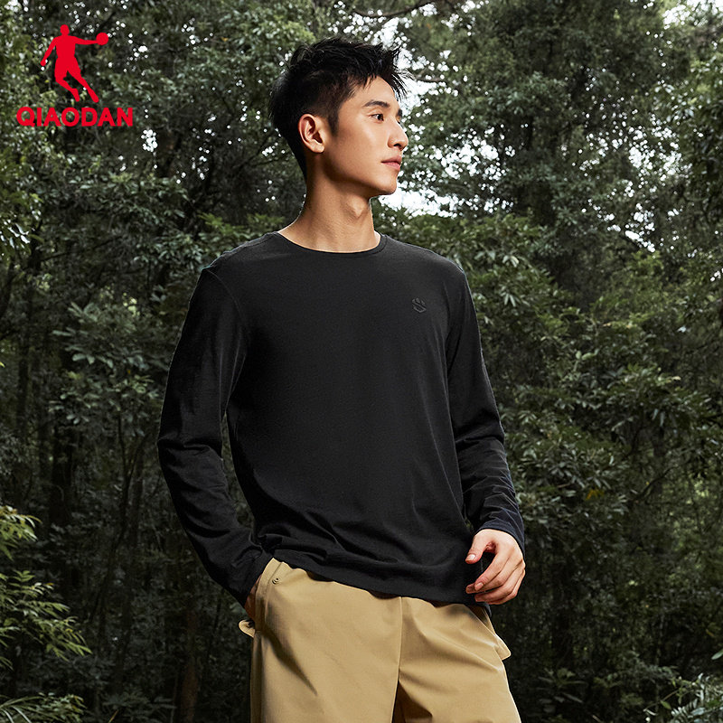 乔丹美利奴羊毛速干衣男士2026春季新款登山跑步运动内搭长袖T恤