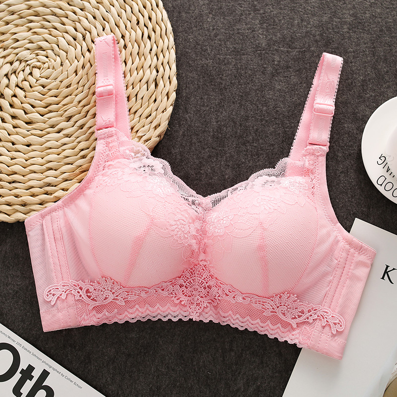 无钢圈大红小胸显大小胸聚拢文胸