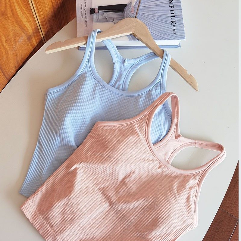 含胸垫工字运动背心女打底内搭瑜伽服跑步速干外穿健身衣T恤,运动/瑜伽/健身/球迷用品,瑜伽背心,淘宝优惠券,粉丝福利购,淘宝优惠卷