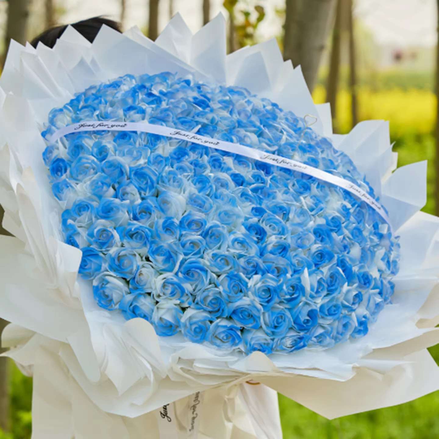 网红同款香皂花束情人节告白生日礼物繁花似锦蓝玫瑰送朋友开业礼