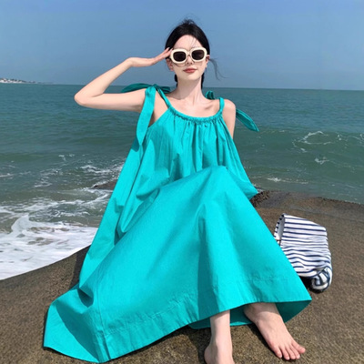 法式春夏气质纯色度假风