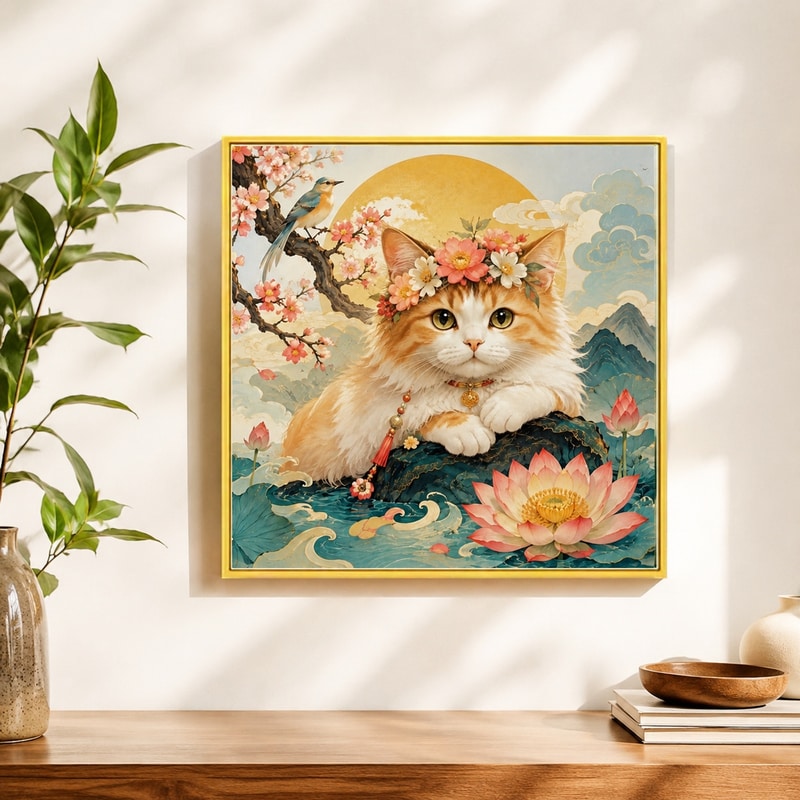 十字绣新中式套件方形挂画客厅挂画手工DIY中国风国潮画心玄关