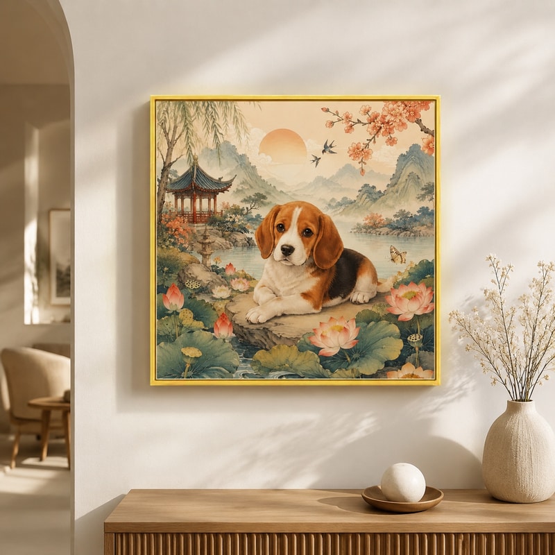 十字绣新中式套件方形挂画客厅挂画手工DIY中国风国潮画心玄关
