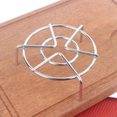 加粗304不锈钢蒸架迷你蒸盘电饭锅高压锅隔水支架万能小号矮脚4CM