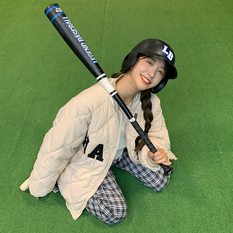 冬装新款羽绒棉服2021韩版宽松加厚短款ins棒球服棉衣女棉袄外套