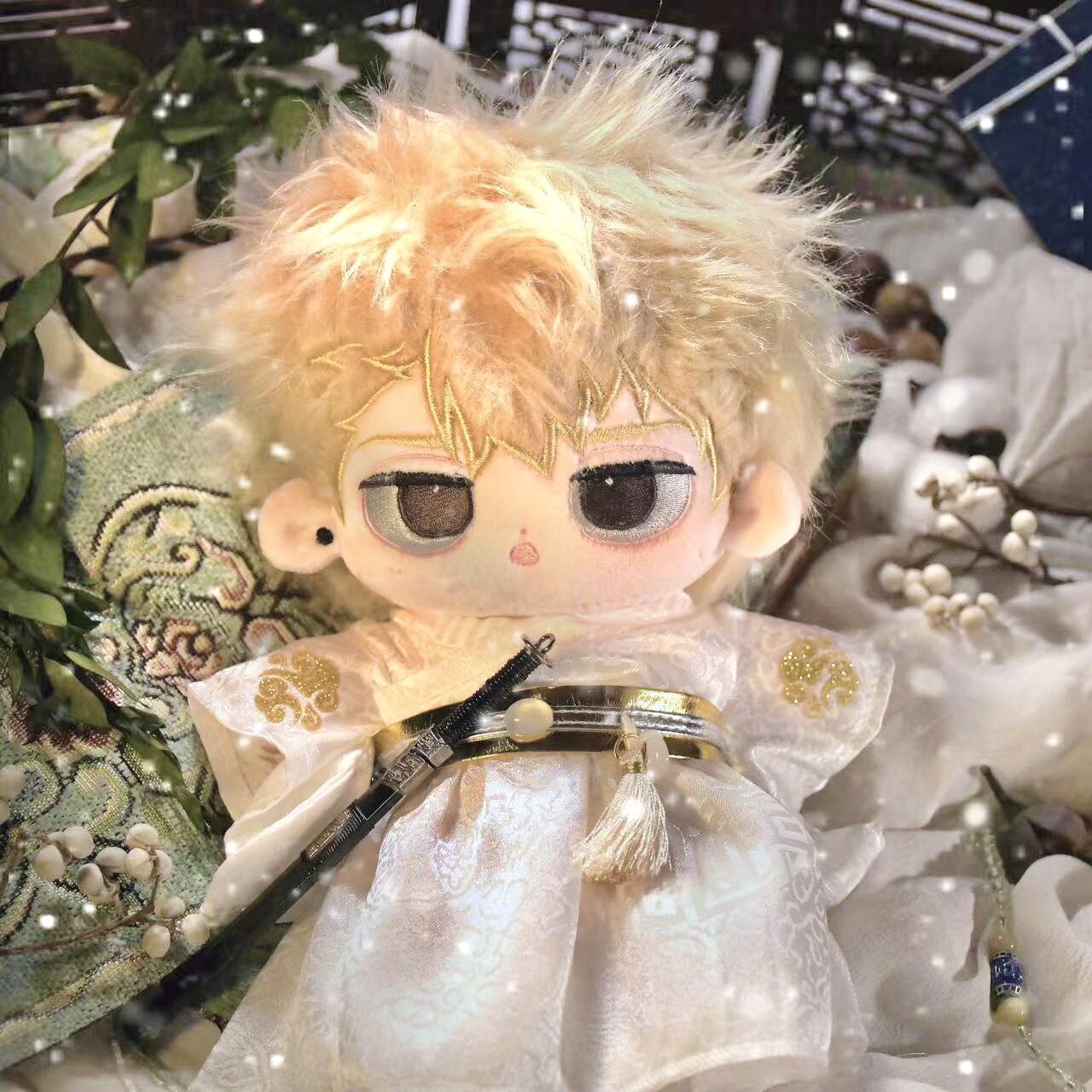 原创20cm娃衣中国风古装汉服棉花娃娃衣服换装套装男娃女娃通用衣
