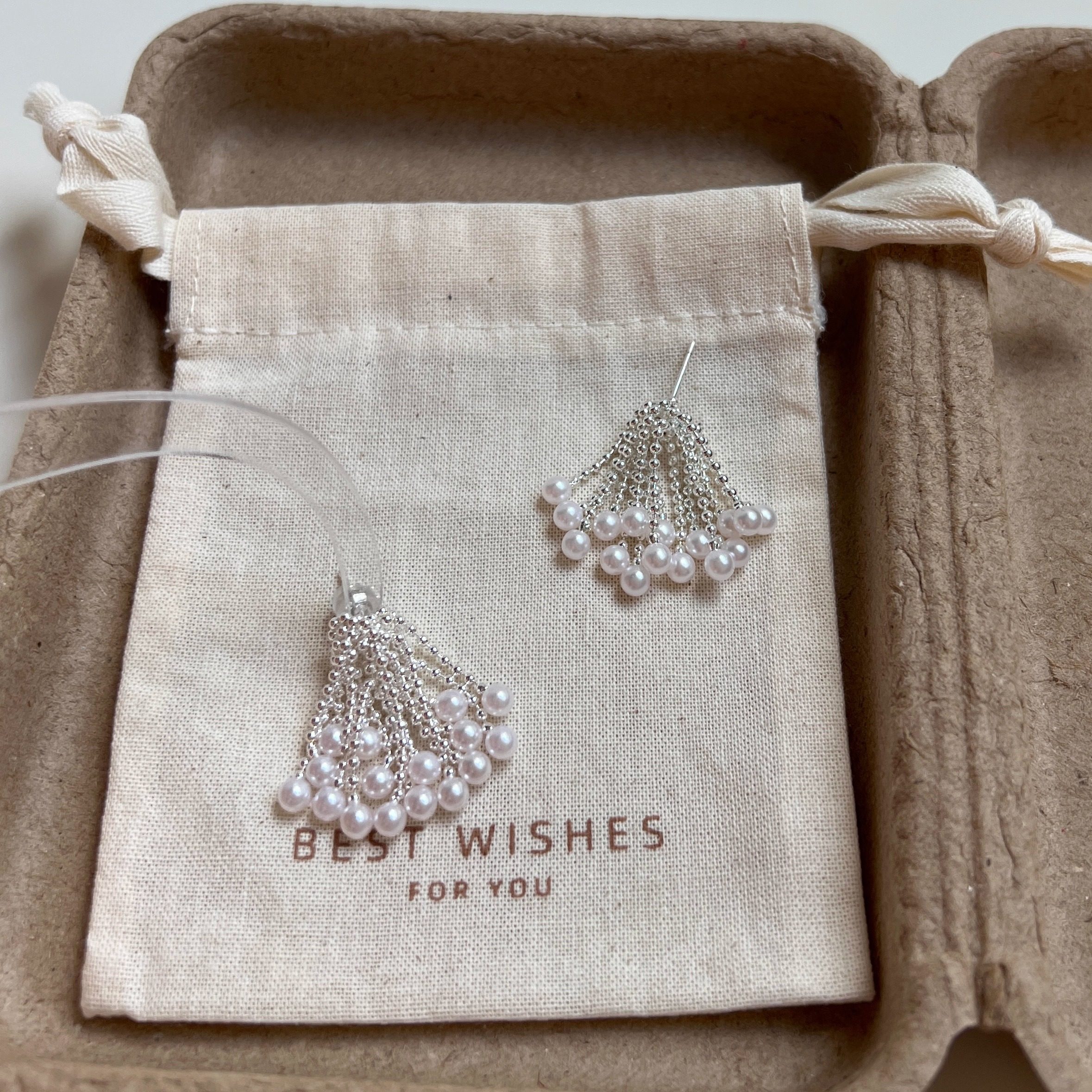 法式流苏烟花高级感耳钉