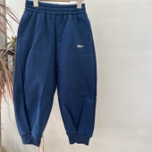 中大童男女童宝蓝色加绒收腿运动裤 实体精品童装 店