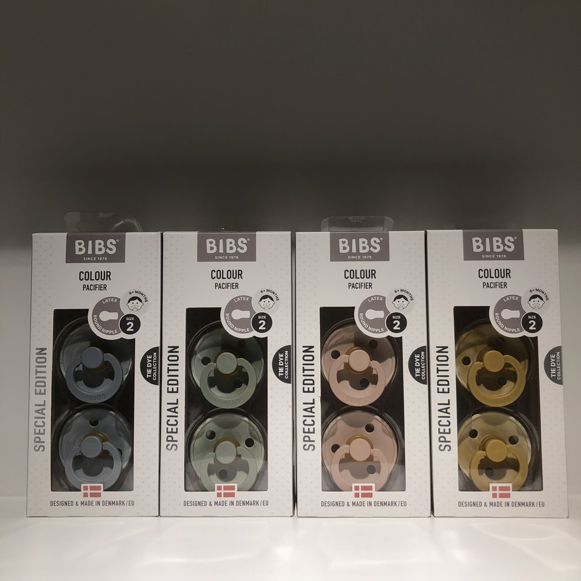 bibs丹麦进口colour扎染安抚奶嘴