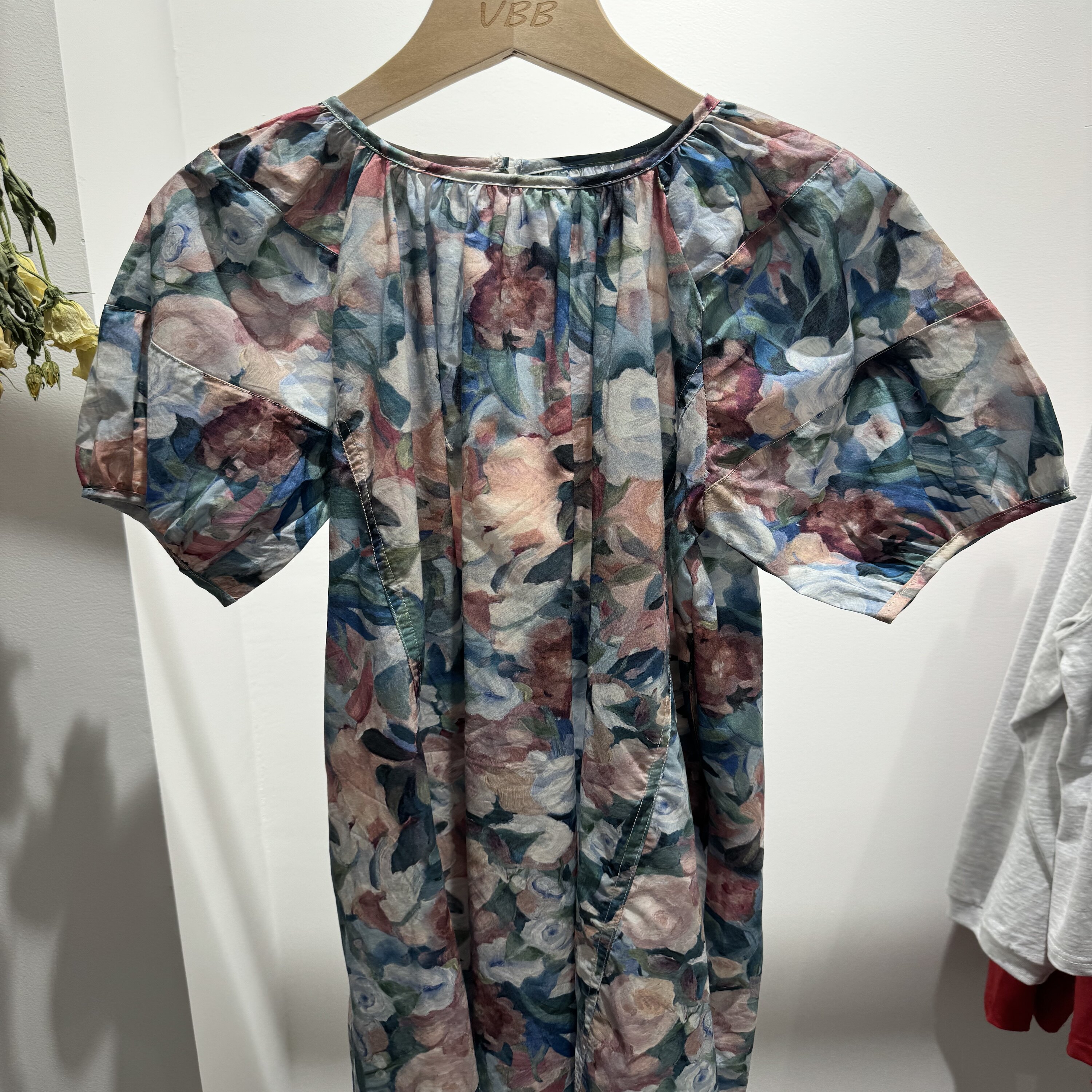 实体精品童装店 莫奈的画女童印花棉布连身裙 夏季短袖 现货