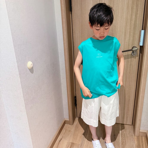 男童全棉印花背心夏季可叠搭
