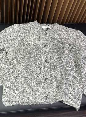 实体精品童装店 现货秒发 儿童老钱风灰色早秋新款长袖针织衫