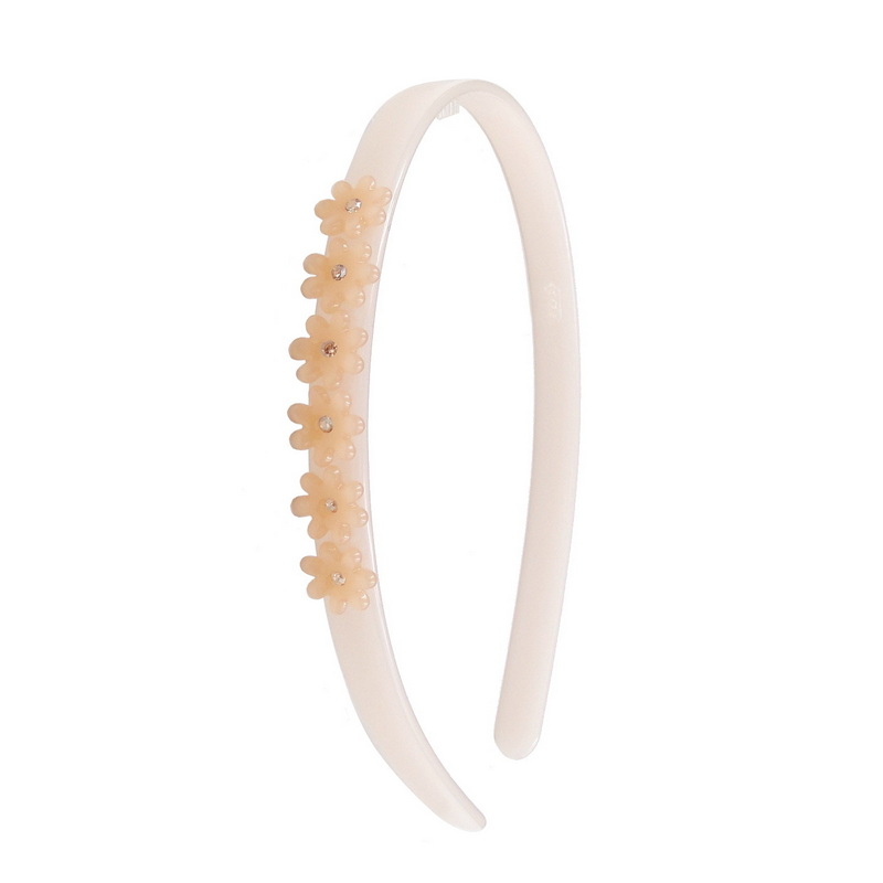 高端法式镶钻花朵头箍发箍压发卡