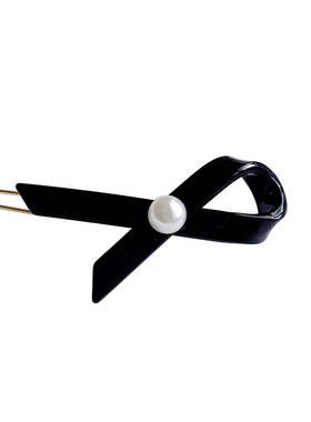 明星同款珍珠刘海发夹唐嫣我们的客栈公主结蝴蝶结侧边夹山大法式