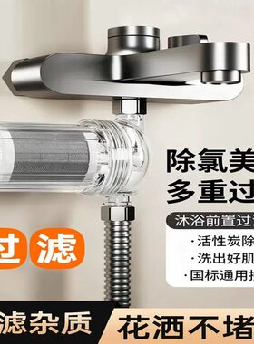 家用热水器淋浴前置花洒过滤器自