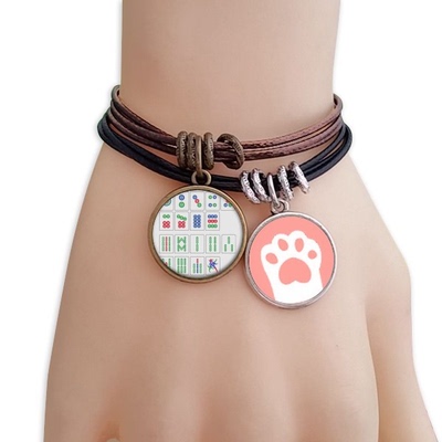 麻将猫咪礼品手链