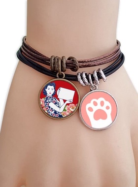 红色猫咪礼品手链