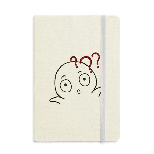 黑色疑问聊天表情纹样硬质笔记本办公记事本子学生用