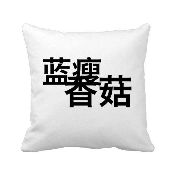蓝瘦香菇17年网络流行梗方形抱枕靠枕沙发靠垫双面含芯礼物