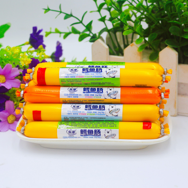 乐渔深海鳕鱼肠宝宝鱼肉肠儿童原味玉米味芝士味虾味即食营养零食