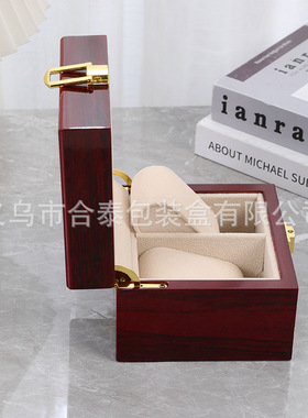 现货红色亮光小巧设计手表盒
