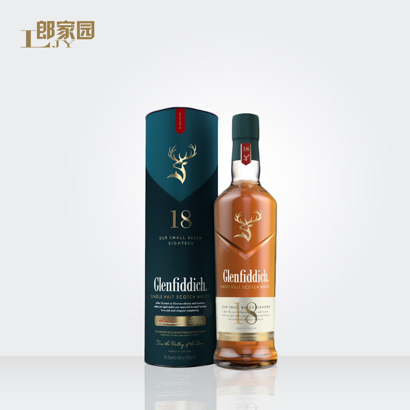 郎家园洋酒包邮glenfiddich18格兰菲迪18年单一麦芽威士忌酒
