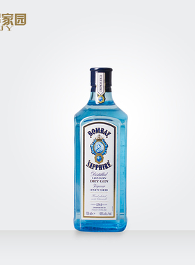 郎家园Bombay孟买蓝宝石金酒杜松子酒鸡尾酒洋酒烈酒金汤力基酒