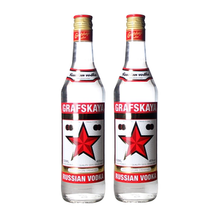 郎家园双响炮格拉夫红牌伏特加 拉脱维亚洋酒基酒Grafskaya vodka