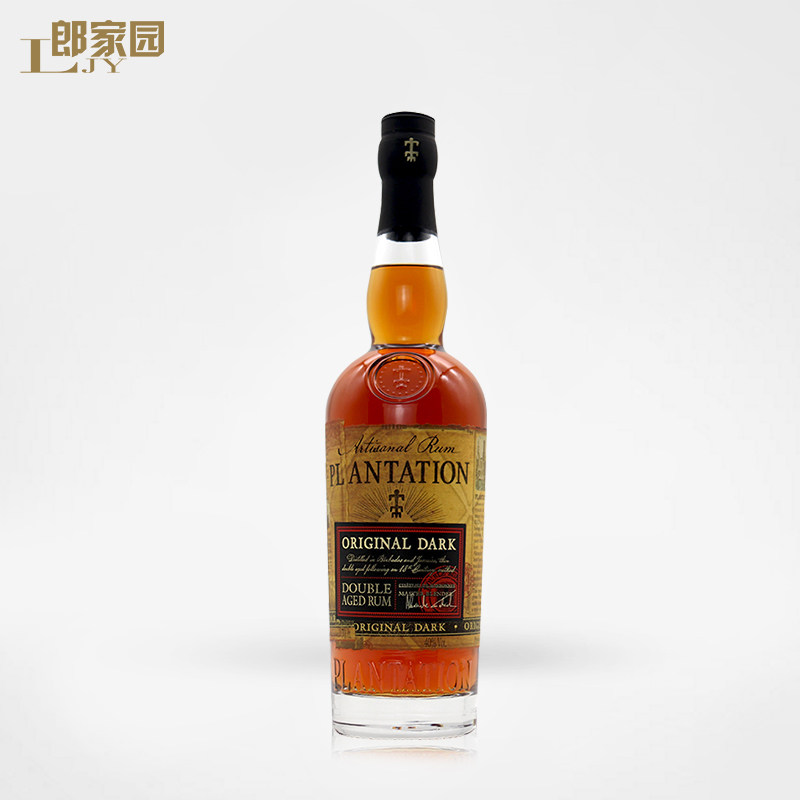 郎家园进口洋酒plantation original dark蔗园黑朗姆酒700ml