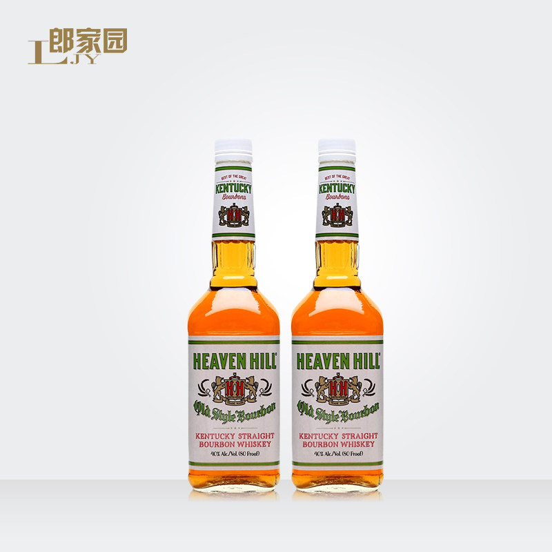 包邮双响炮洋酒heaven hill whiskey美国爱汶山波本威士忌酒