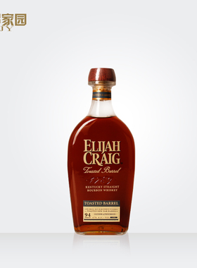 进口Elijah Craig Toast爱利加烘桶老波本威士忌酒小批量黑麦洋酒