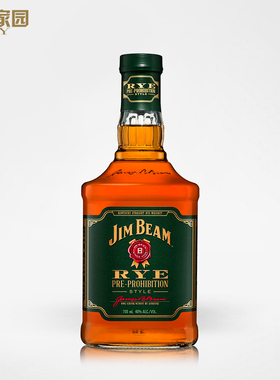郎家园洋酒Jim Beam RYE Whiskey美国占边/金宾黑麦波本威士忌酒