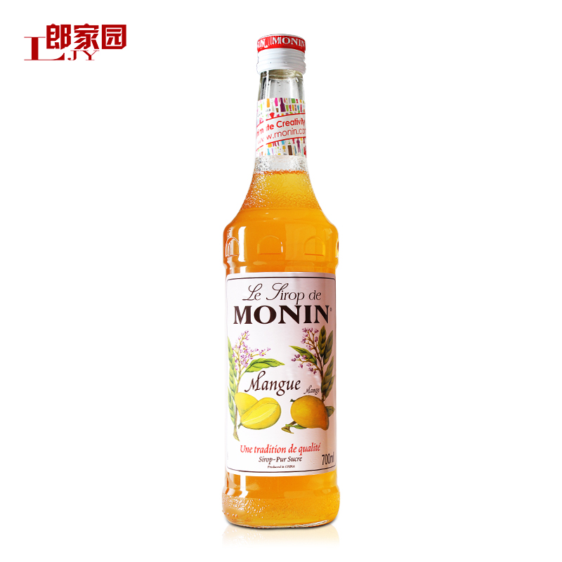 郎家园包邮 monin Mango syrup 莫林芒果风味糖浆700ml