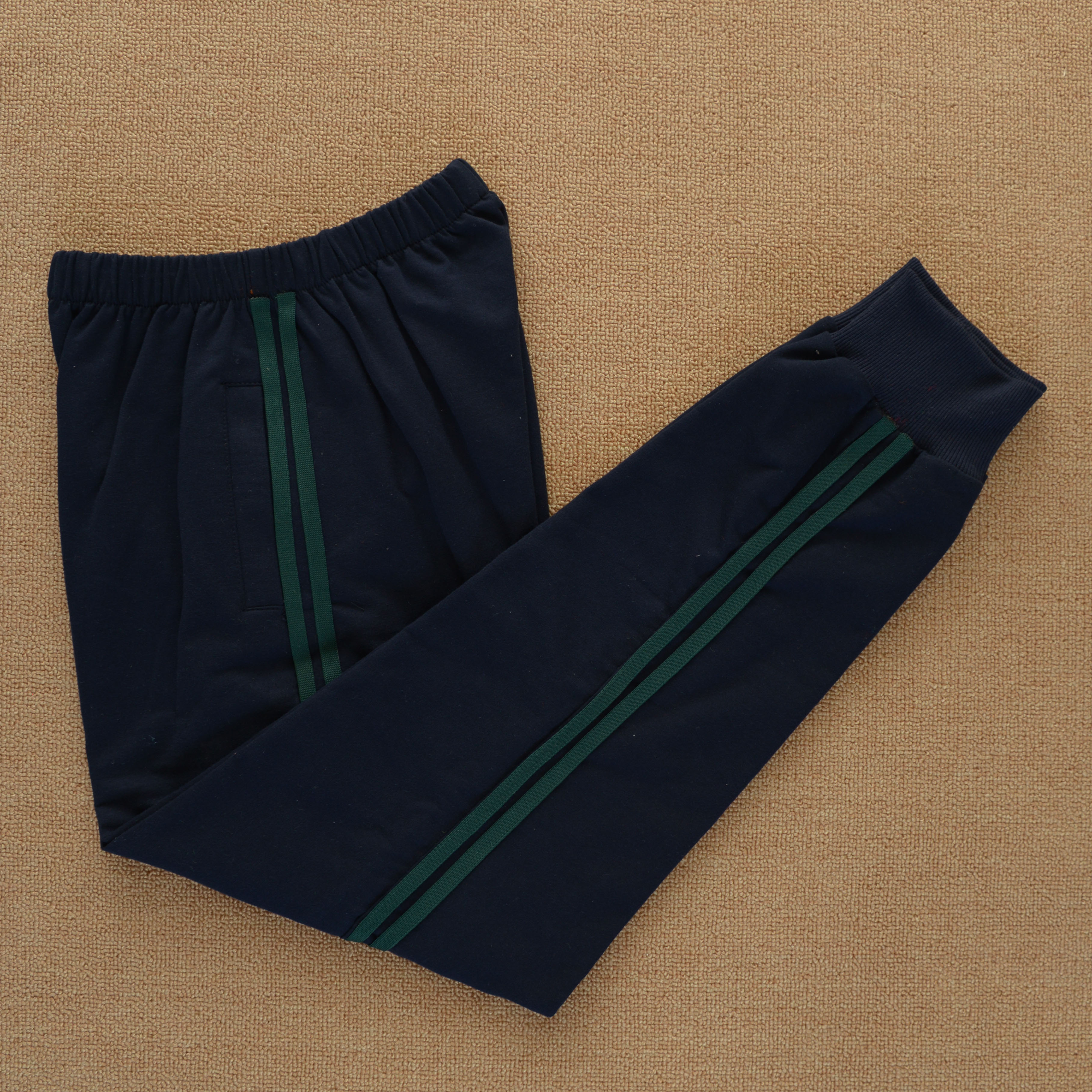 初高中小学生春秋季藏蓝校服裤子