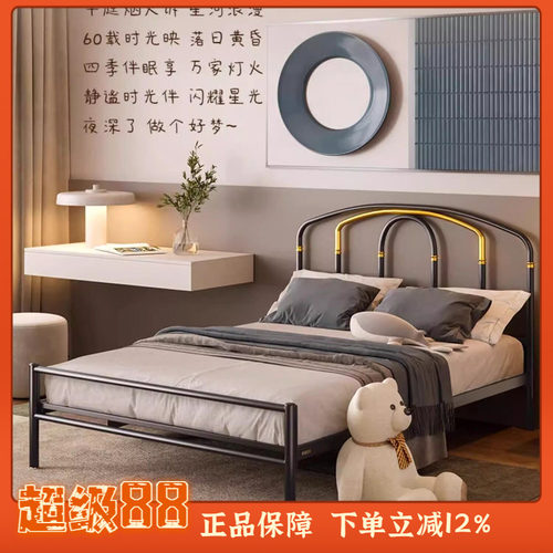 天坛家具铁艺床单人单人钢管环保