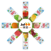 臻富100%纯果汁1kg 芒果芭乐葡萄菠萝番茄苹果桃橙汁饮品饮料 3瓶