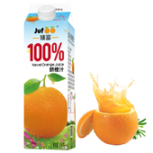 臻富纯果汁100%脐橙汁1kg 6大瓶整箱 好喝健康营养果汁饮料饮品