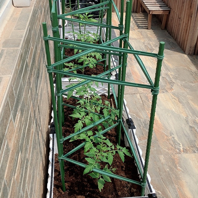 爬藤架黄瓜茄子辣椒支架种菜架杆西红柿支撑杆藤架阳台花架架子