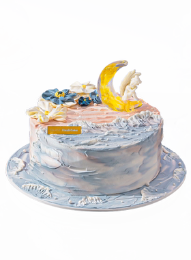 月光海巨蟹座生日蛋糕北京上海杭州广州深圳成都南京全国同城配送