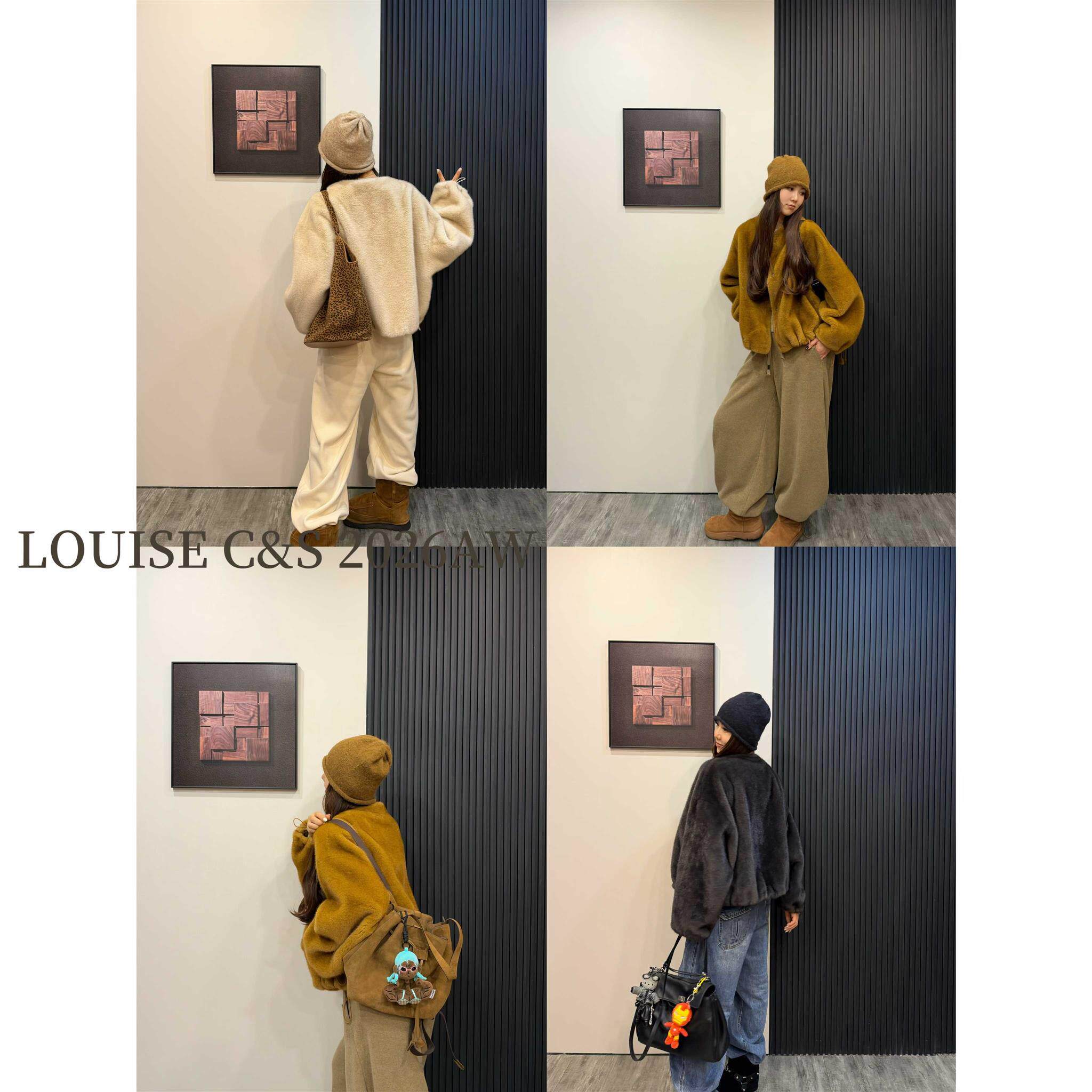 阿鹿家LOUISE宽松慵懒风毛毛外套