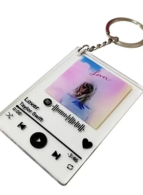 Custom acrylic photo frame gift birthday keychain name