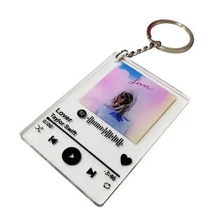 Custom acrylic photo frame gift birthday keychain name