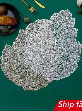 European placemat lotus table mat heat coaster board 餐垫欧