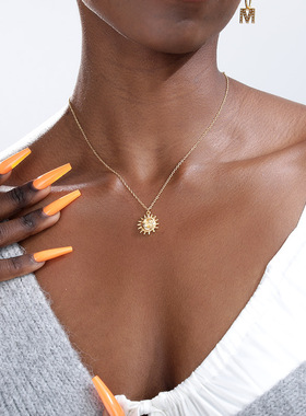 2020吊坠项链萌葭不锈钢吊坠女