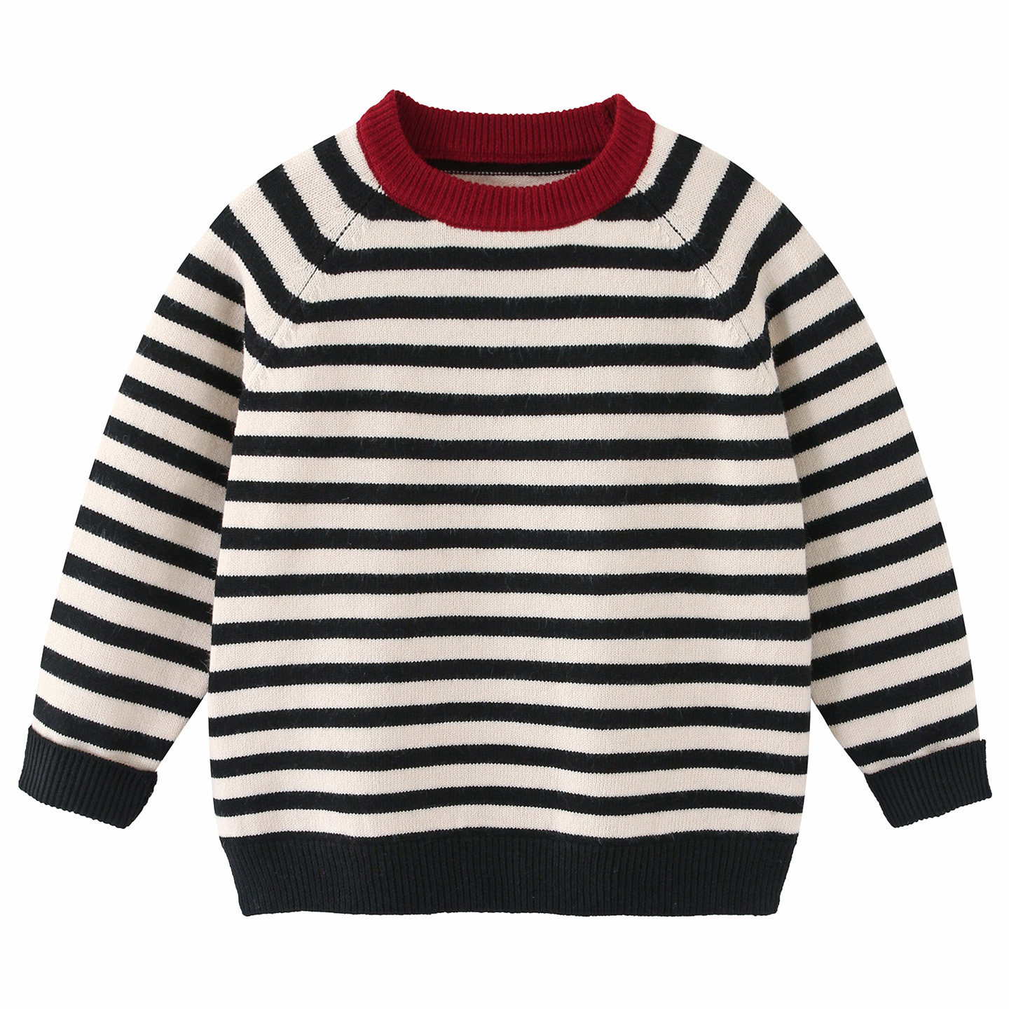 男童圆领条纹毛衣2025秋冬季中大童拼色打底针织衫男孩线衣8163,童装/婴儿装/亲子装,毛衣/针织衫,淘宝优惠券,粉丝福利购,淘宝优惠卷