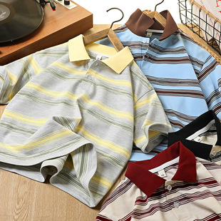 童装男童polo衫儿童t恤6夏季新大童动短袖冰感翻领休闲短T1531